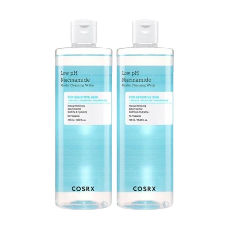 COSRX Low pH Niacinamide Micellar Cleansing Water 400ml – Mild Daily Makeup Remover, Micellar Water for Sensitive & Oily Skin, Pore & Sebum Care