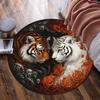 Two Tigers Round Rug Floor Mat Door Mat Entrance Mat for Home Decoration  Living Room Decoration