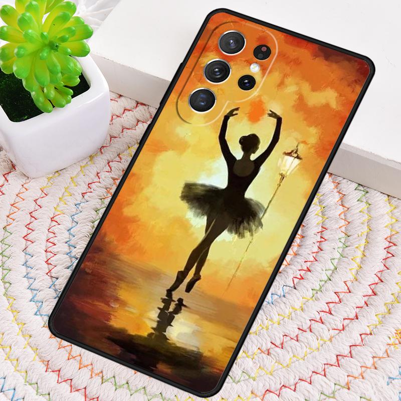 Ballet Ballerina Dancer soft Phone Case for Samsung Galaxy note 10 pro S26 Ultra S23 S24 FE S25 S21 S22 PLUS shockproof Cove