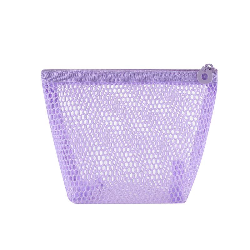 Quadratische Netz-Kosmetiktasche Tragbare Lippenstift-Kosmetik-Aufbewahrungstasche Mit Reißverschluss Mehrzweck-Kleinkram-Aufbewahrungstasche Niedriges Schülertäschchen