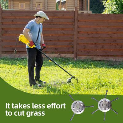 Lawn Mower Head Weed Eater Adapters Kit Weed Eater Trimmer Head Brush Cutter Steel Head for Electric String Trimmer Weed Eater