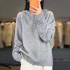 Women's Lace Hooded Knitwear Pullover Sweater - Thickened Autumn/Winter Top
