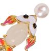 Adorable Enamel Goldfish Brooch Alloy Lapel Pin Stylish Jewelry Accessories for Women Hats Bags Jackets Fashion Gift
