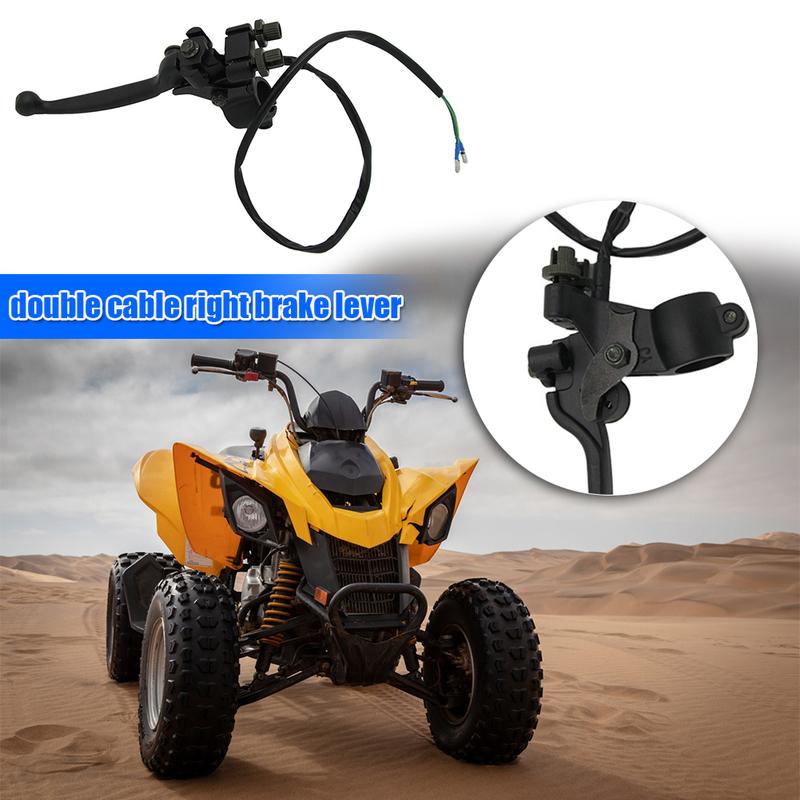 22mm Dual Pull Front Drum Brake Lever with Parking Brake for ATV Quad 4 Wheeler