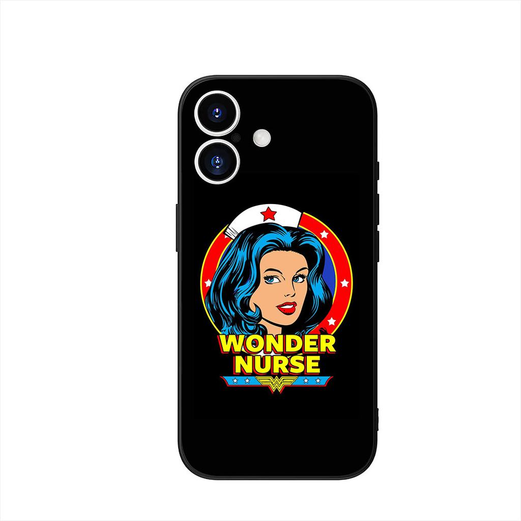 Nurse Queen Doctor Hero Fight Phone Cover Case for Apple iPhone 16 15 14 Plus 13 12 Mini 17 Pro Max + 16E Air 16+ ProMax Casing