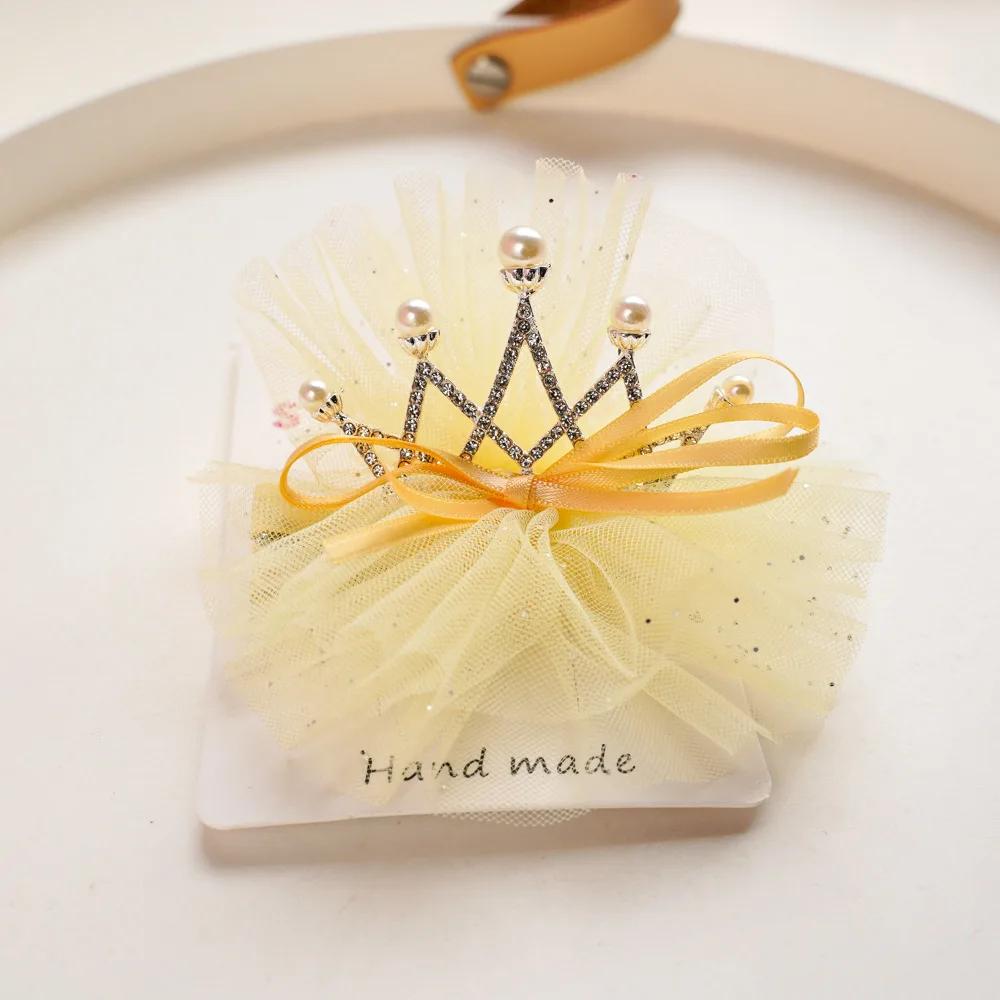 

Корона Заколка для волос Детские заколки Маленькие бантики Идеально для дней рождений и особых случаев Новые детские аксессуары Заколка для волос