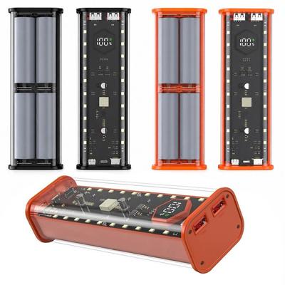 LED Display Screen 21700 Battery Case 4X21700 Support Power Bank Shell PD Power Bank Kit  Home Use