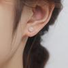 Tichiya S925 Sterling Silver Natural Hetian Jade Nephrite Earrings - Simple, Versatile, and Exquisite New Style
