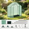 Chic Greenhouse,Terrace Greenhouse,Greenhouse with Roll-Up Arch Zipper Door,Plant Winter Tent,Outdoor Greenhouse