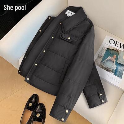 Women's Lapel Collar Padded Jacket