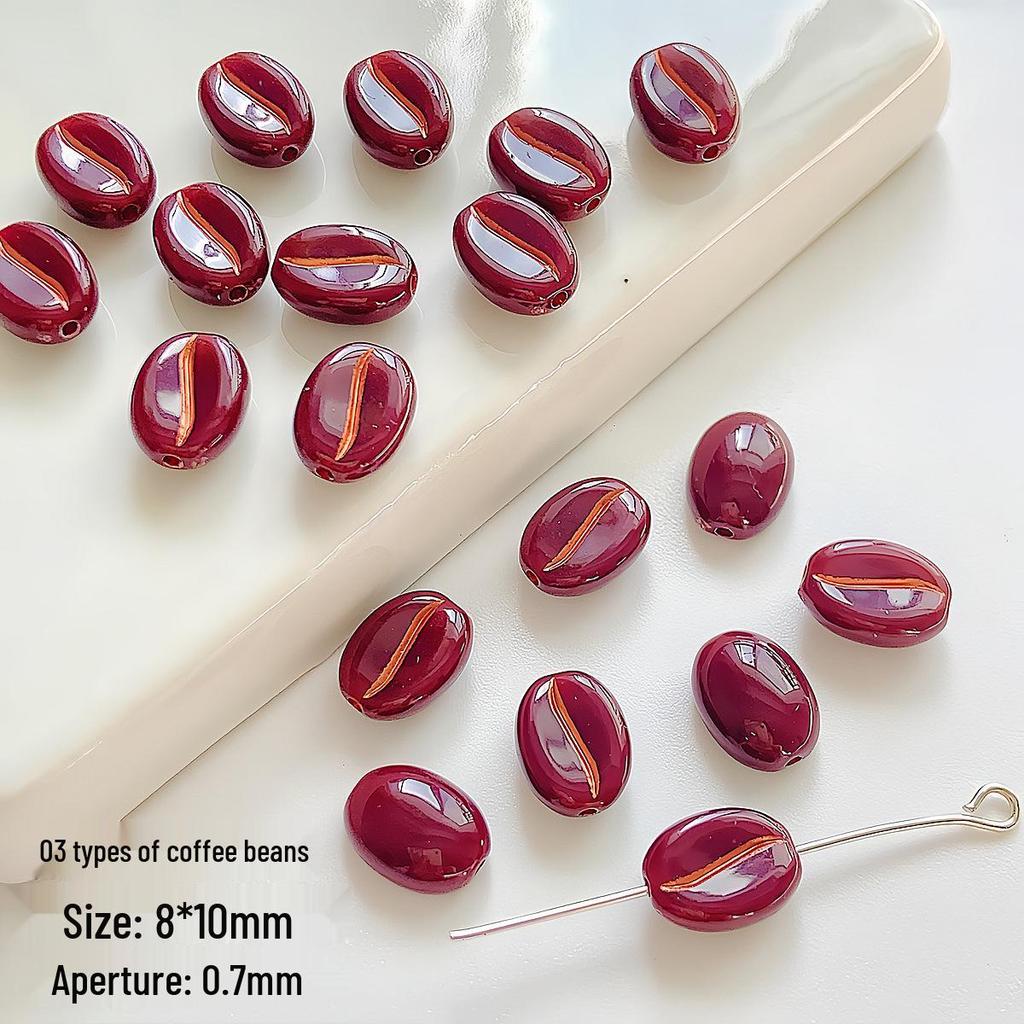 Czech-Style Coffee Bean Beads: DIY Jewelry Beading Supplies for Bracelets, Necklaces, Earrings