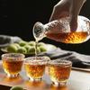 Japanisches Sake-Trinkset Glasbecher und Karaffe Moderner japanischer Stil Barzubehör für Hauspartys