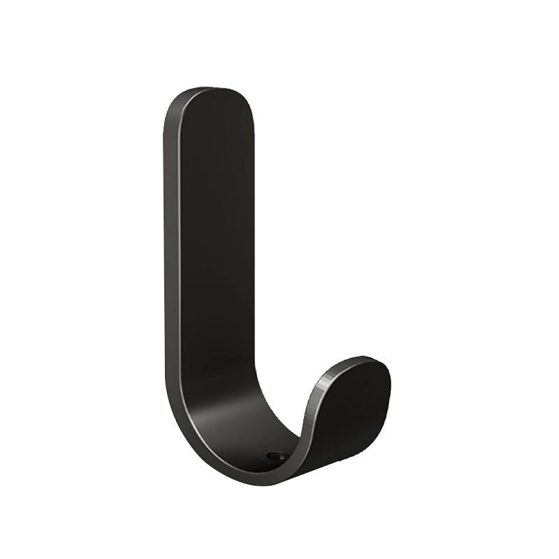 J-Shaped Self Adhesive Wall Hooks Heavy Duty Carbon Steel No-Drill 5-10kg