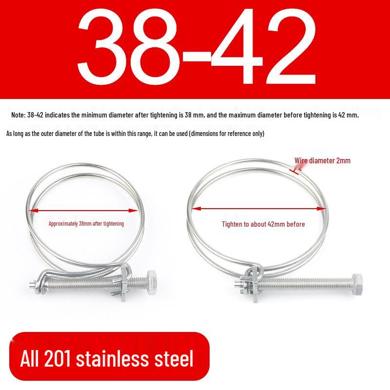 Stainless Steel Double Wire Hose Clamp Set