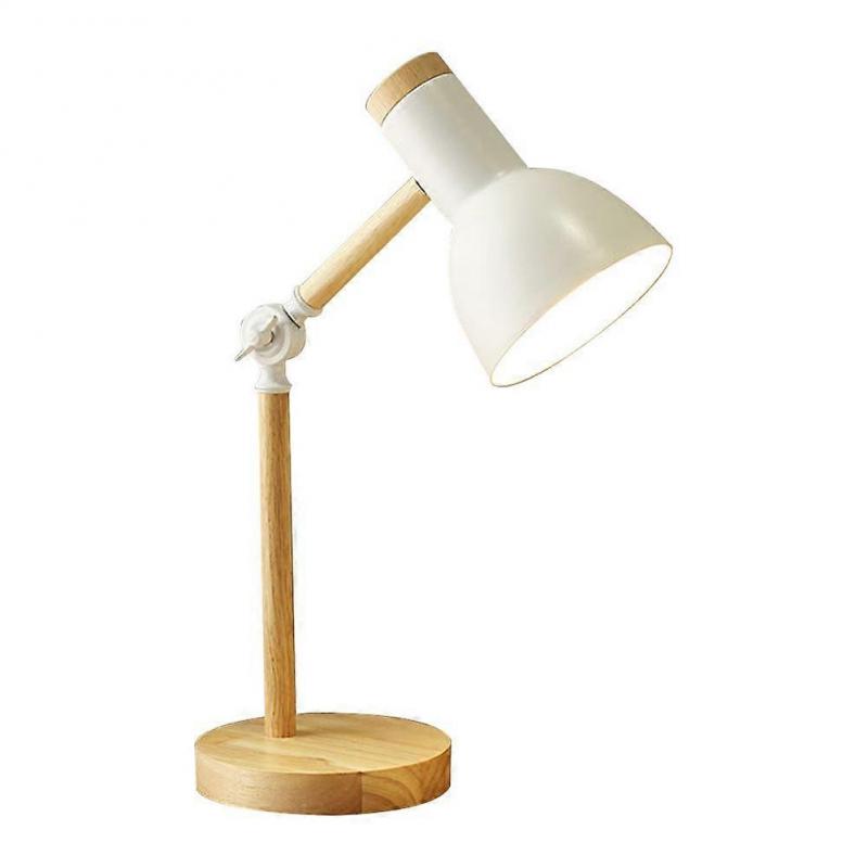 Green LED bulb 5W white light (B) UK standard $ Nordic table lamp eye protection simple bedroom bedside lamp