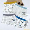 Children's Summer Cotton Boxer Briefs (Class A) for Boys Aged 9-12 - No Pinch Design.
