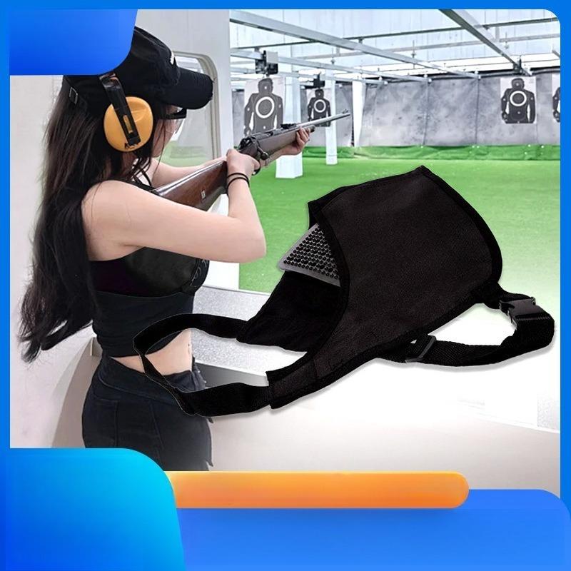 

Shooting Rest Pad Recoil Reducing Rifle Stock Protector Shock Absorbing Shoulder Pad For Hunting And Shooting Accessories чорний