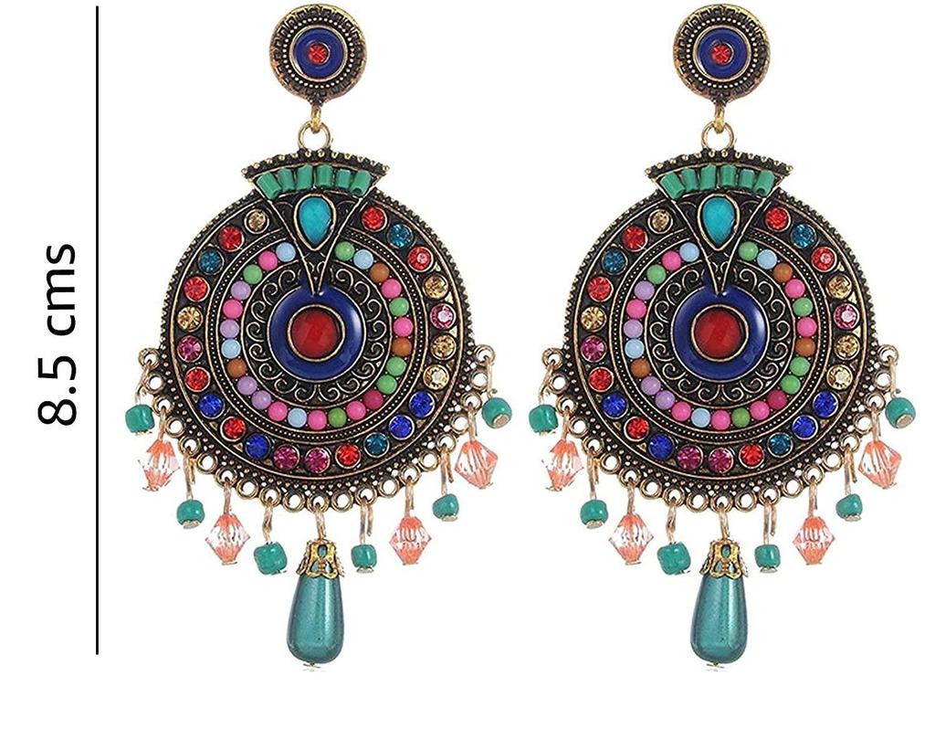 Jewellery Bohemian Multi-Color Earrings for Girls and Women
