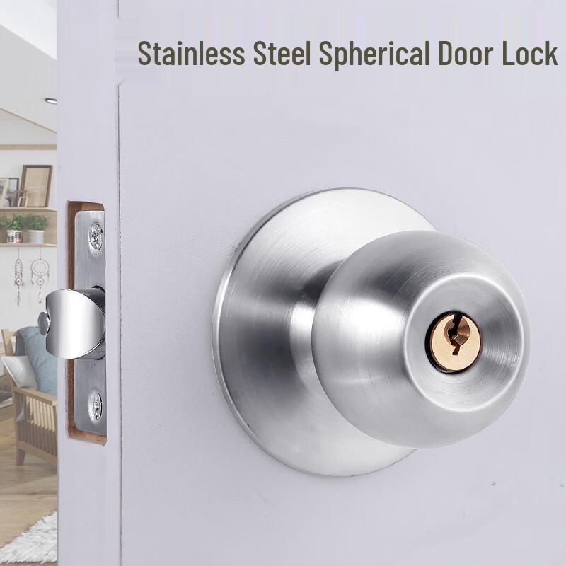 Stainless Steel Spherical Door Knob Lock