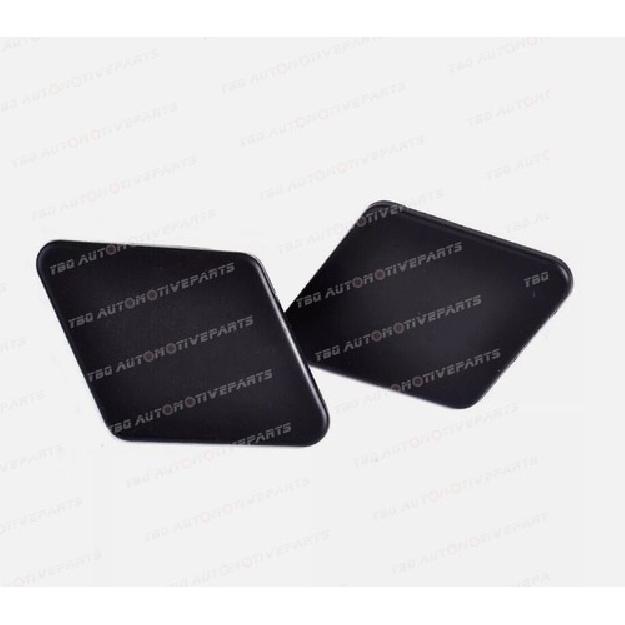 2pcs Black Sapphire Bumper Headlight Washer Cover For BMW 3 Series E90 2005-2008