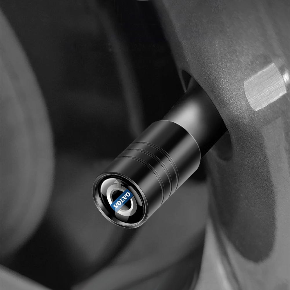 4Pcs Car Styling 3D Metal Wheel Tire Valve Caps Badge Stem Case For Volvo Rdesign V40 V60 V90 V50 XC40 XC60 XC90 S60 S90 C50 C70