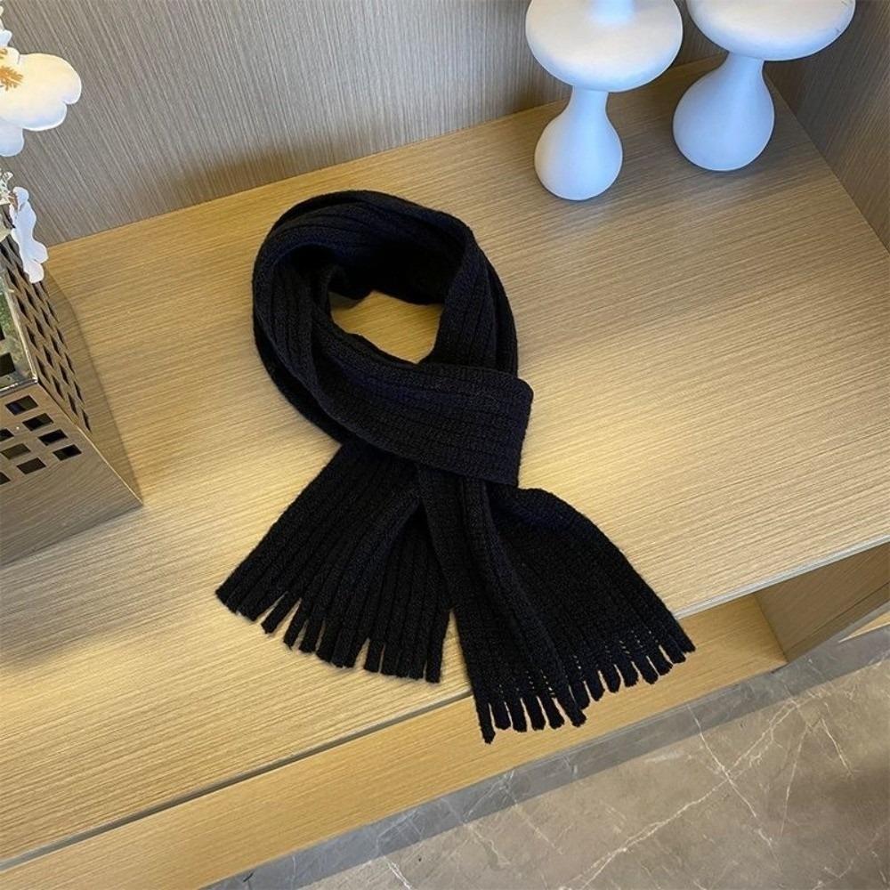 Coldproof Knitted Scarf Windproof Scarves Bib New Neckerchief  Cute