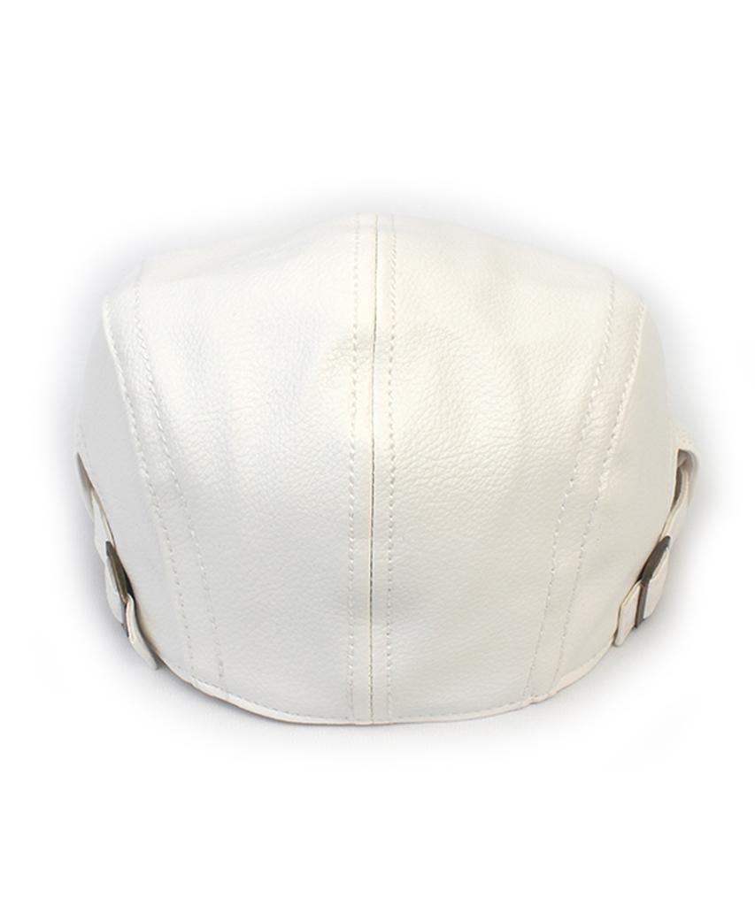 Yunibeosyeolkemiseuteuli Hard Leather White Sidebelt Hunting Cap