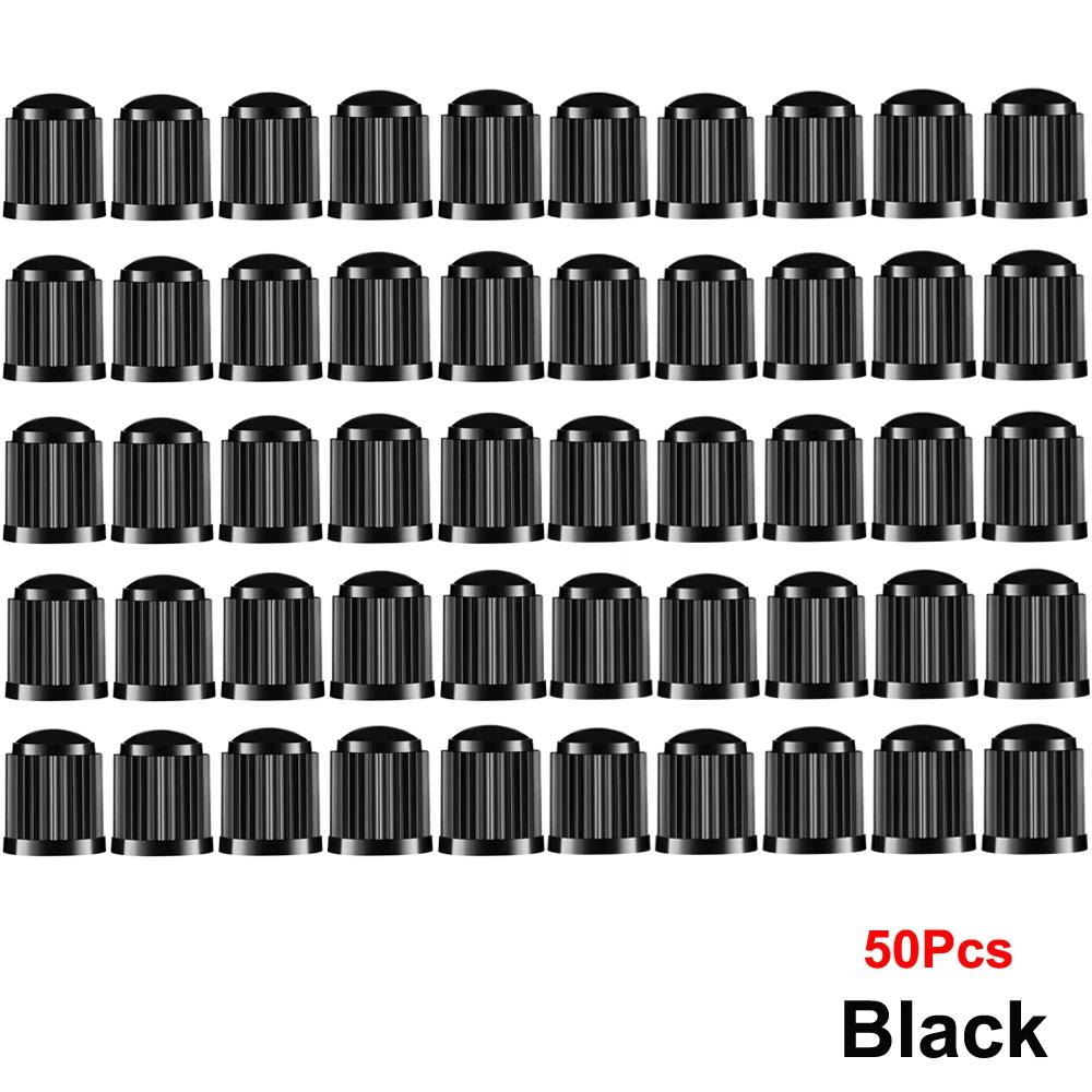 

10/25/50/100 шт. колпачки для клапанов шин, пластиковые автомобильные стержни для шин, пылезащитные чехлы, универсальные колпачки для клапанов для автомобилей, мотоциклов, велосипедов, велосипедов
