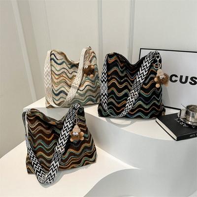 Tendance Carreaux Personnalisés Printemps Grande Capacité Mode Simple Décontracté Sac Messager Bandoulière Tote Sac pour Femme
