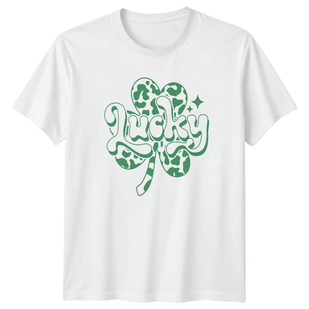 Lucky TShirt Groovy St Patricks Day Irish Gift For Him And Her S