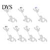 Women Trendy Rhinestone Gecko Navel Bar Belly Ring Body Piercing Jewelry Gift