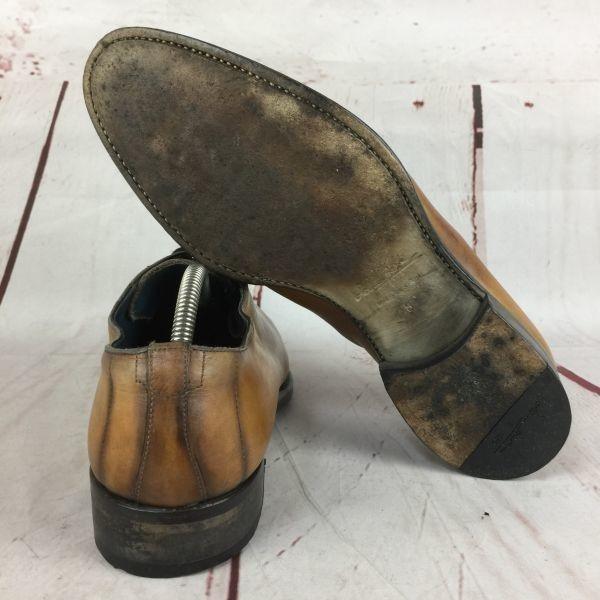 Spain/Zampiere/Leather Wholecut Shoes/26.5cm/Brown/Medallion/Dress/Business(USED)