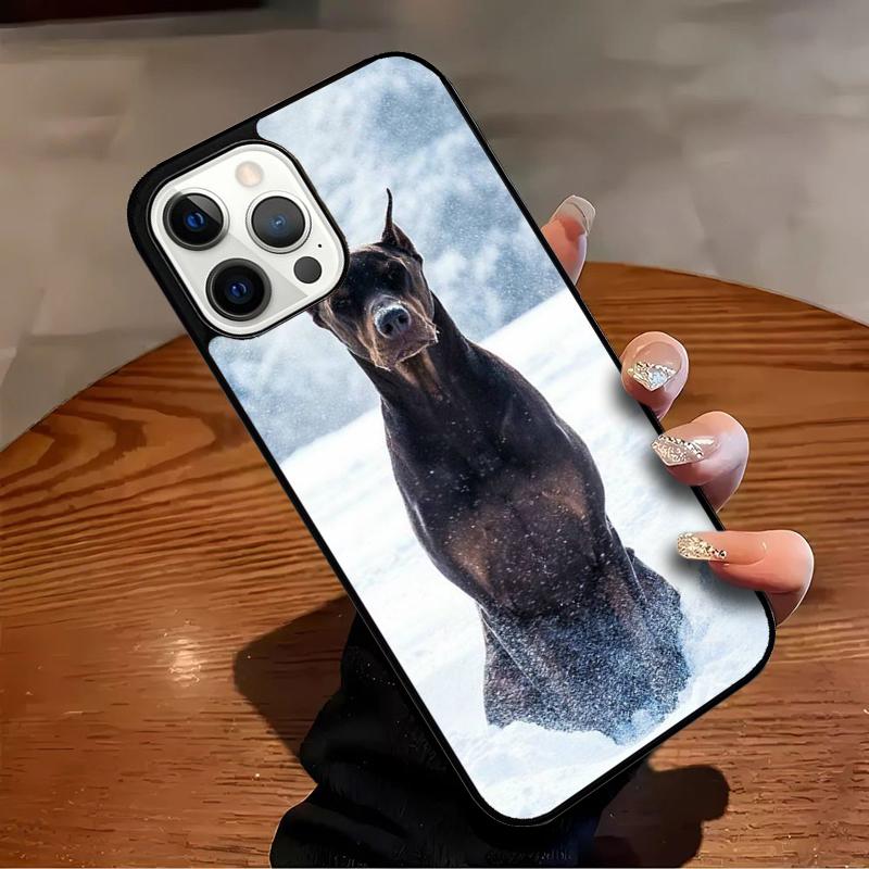 Doberman dog Phone Case For iPhone 17 Air 16 15 14 13 12 11 Pro Max Max Plus Bumper Case Cover