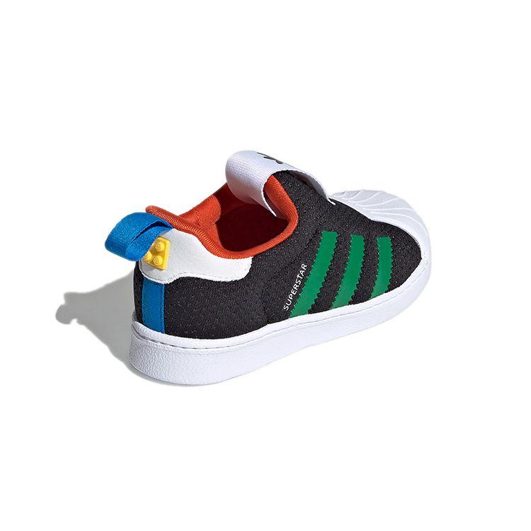 LEGO X Adidas Superstar 360 Infant Black Green Baby Sneakers Core-Black Cloud-White FX4924