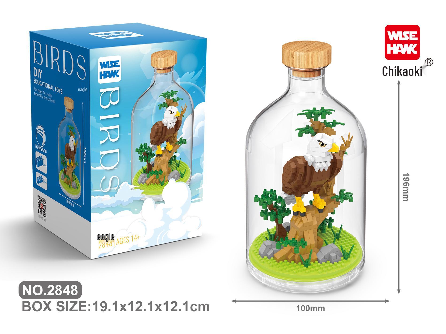 

Набор конструктора Zhiying: Фигурки Панды, Насекомых, Птиц, Морских существ, Осьминога и Орла.