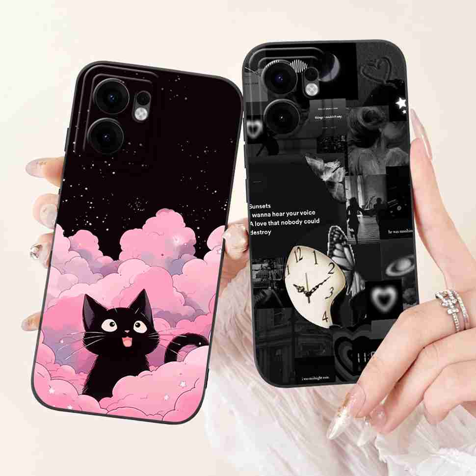 Flower Rabbit Case For OPPO Reno 13F 4G 5G Silicone Soft Cover For OPPO Reno13 F Reno13F 5G CPH2699 2025 Fundas Capas