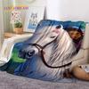 Spirit Riding Free Cavalli dei Cartoni Animati Coperte Morbide, Coperta Plaid Calda Comoda per Picnic Letti Divano Casa Camera da Letto Regalo Ragazza