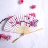 Vintage Bamboo Silk Women's Folding Fan - Portable Dance Gift