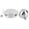 Anti‑Scald Stainless Steel Coffee Cup Mugs Cups with Spoon Saucer Set Tableware