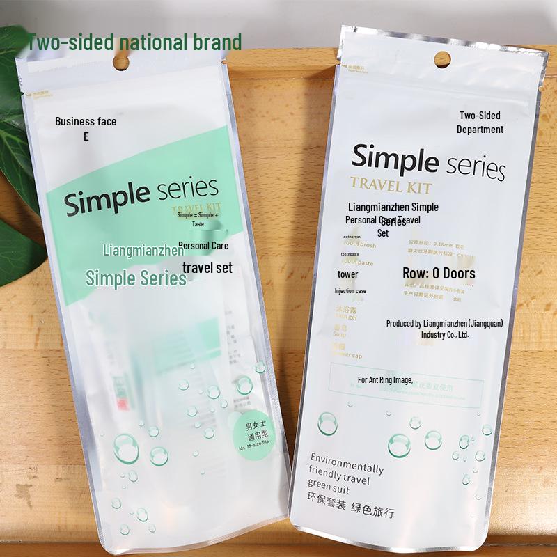 Two-Sided Disposable Toiletries Travel Set: Toothbrush & Essentials