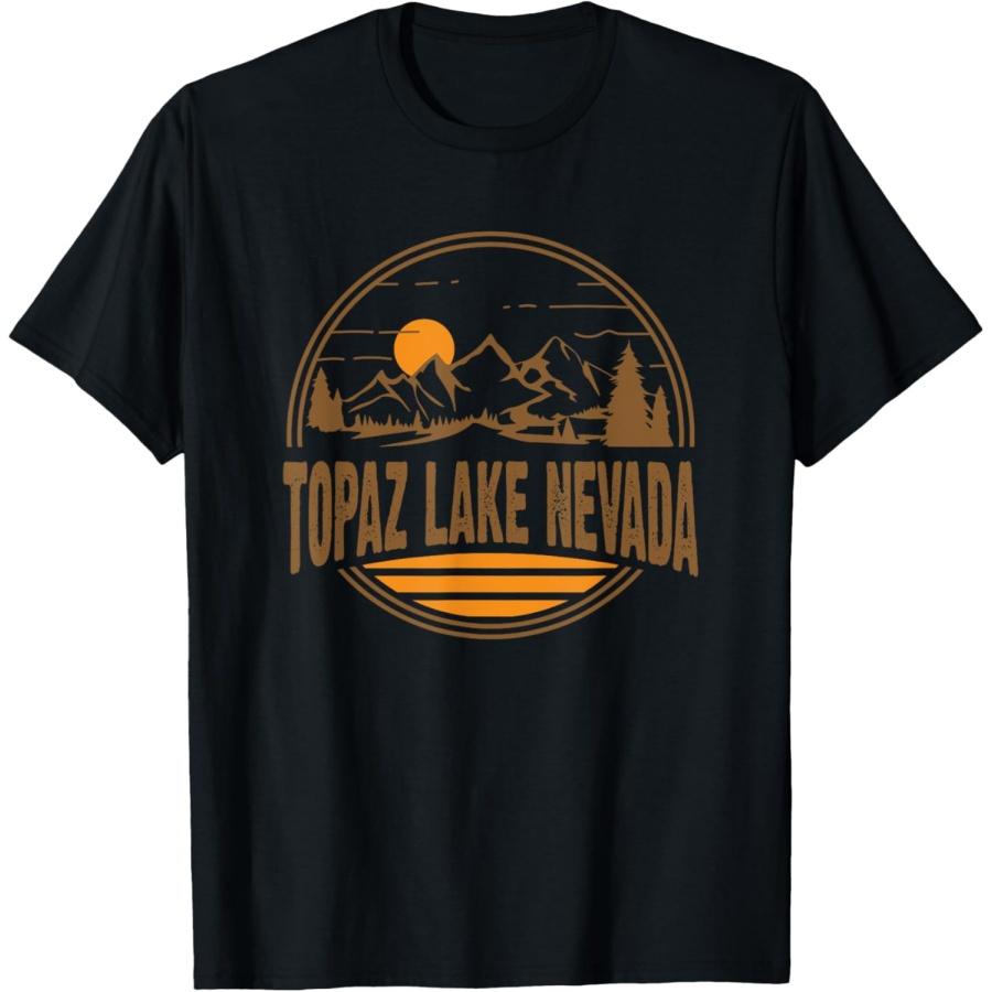 

Vintage Topaz Lake, Nevada Mountain Hiking Souvenir Print T-Shirt XXXXXL разноцветный