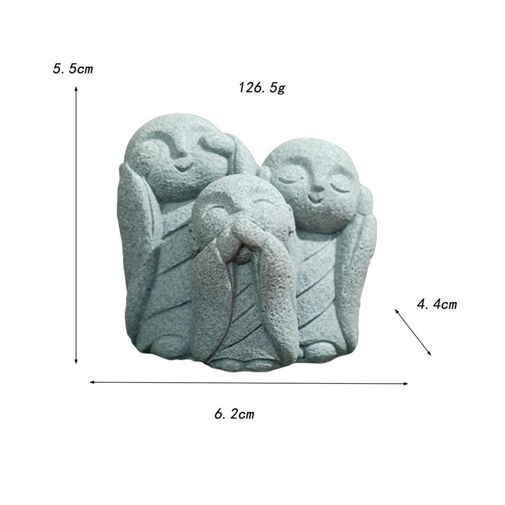 Buddha Statue Multifunction Mini Crafts Fish Tank Decoration Landscaping Accessories for Tabletop Porch Teahouse Lawn Garden
