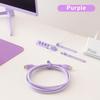 Pixio Silicone Cable Cord Cable Cable Cord Stylish Holder, Purple, Clip, Drop, Storage, Management, Colorful,