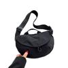 Crossbody bag new men's and women's sports crossbody bag flip cycling small backpack fashionable solid color breast bag