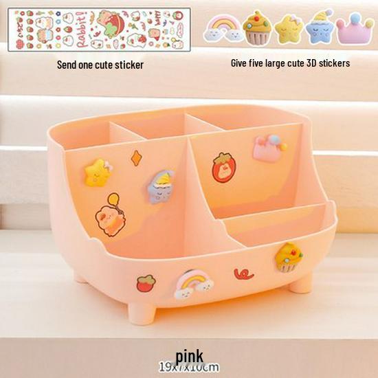 Roztomilý velkokapacitní držák na tužky pro dívky - Jednoduchý moderní organizér na stůl