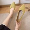 Fashion Solid Colour Knitting Flat Shoes for Women Fashion Female Casual Ballet Flats Footware Breathable Mesh Comfort Loafers 2025