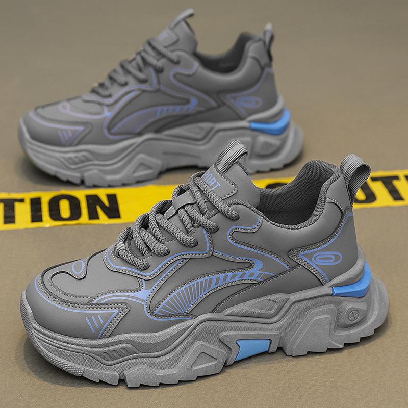 Luxury Men's Black Casual Sneakers Comfortable Platform Shoes Men Designer Height Increasing Sneakers Men Casual Sports Shoe
