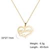 Collana con ciondolo a forma di lettera "Mama" per donna, in acciaio inossidabile, girocollo, alla moda, regalo per la festa della mamma.