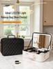 High-Quality LED Light Makeup Bag with Detachable Large-Capacity Cosmetic Storage