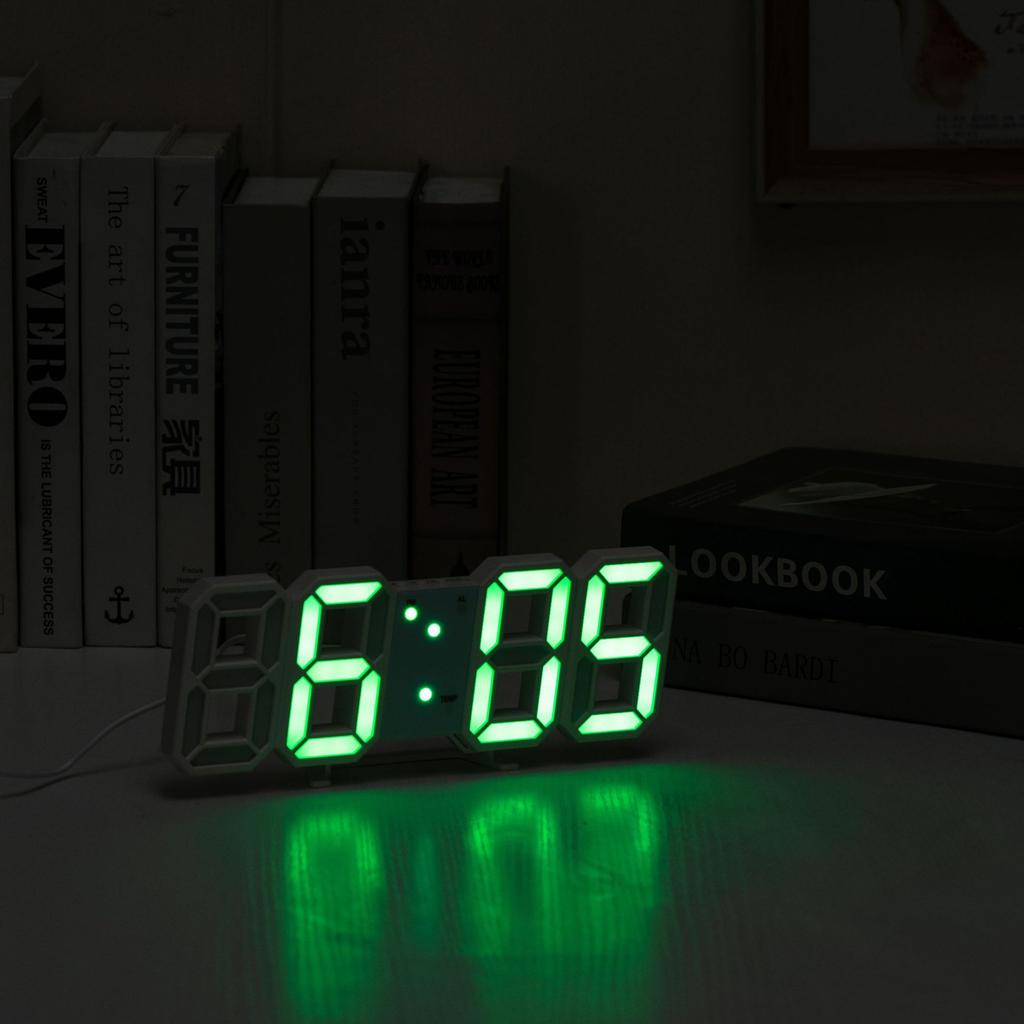 Multifunctional 8-character Clock LED Electronic Alarm Clock Small Alarm Clock Digital Temperature Clock Wall-mounted Electronic Clock Modern